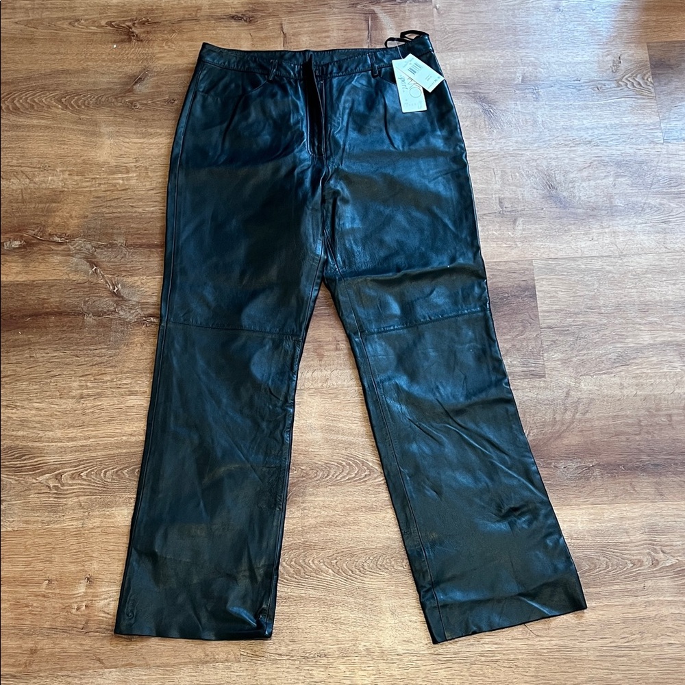 Vintage Black Leather Pants